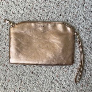 LODIS LARGE LEATHER CLUTCH WRISTLET